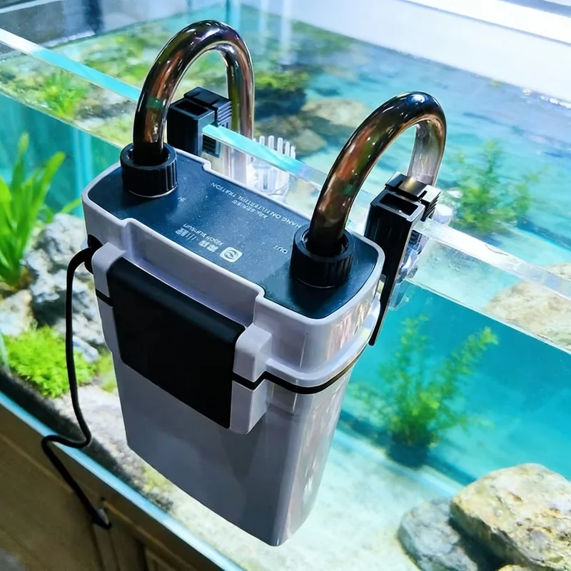 Marine Aquarium Uv Filter - Wandgemonteerd aquarium watervalfilter extern hangend waterpomp