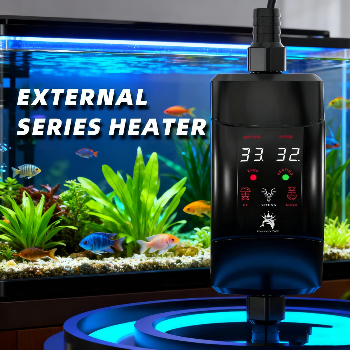 Marine Aquarium Heater - Externe verwarmingsstaaf 300W -1200W Aquarium Fish