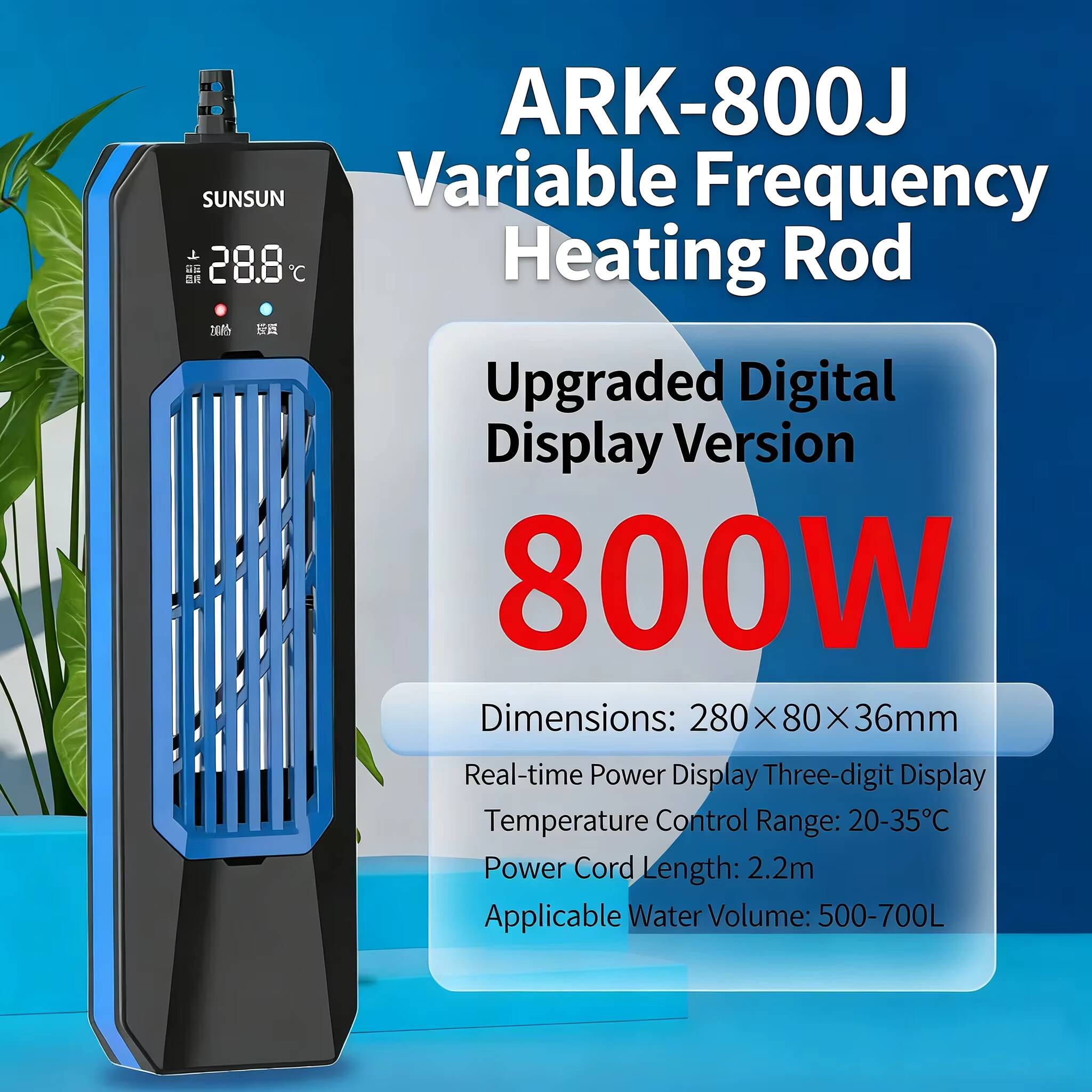 50-1000 W NIEUWE SUNSUN PTC AR - Marine Aquarium Heater recensie en prijs