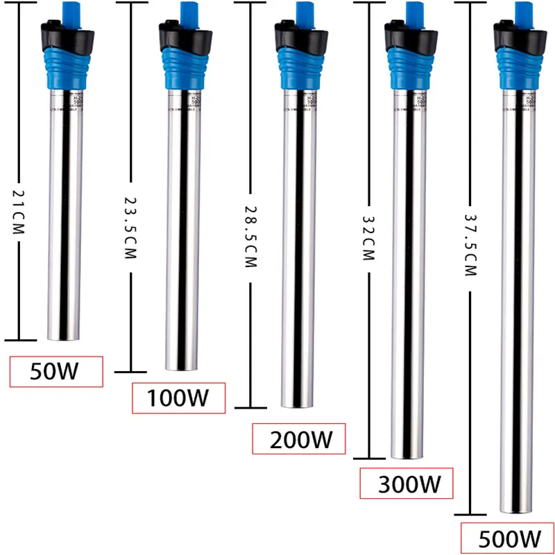50W/100W/200W/300W/500W Dompel - Marine Aquarium Heater recensie en prijs